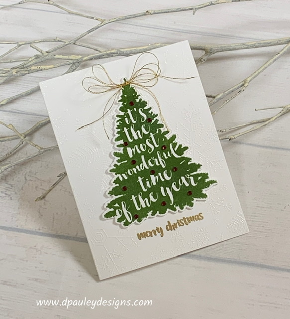 You are currently viewing Quick Embossed Christmas Card for the PaperCraft Business Challenge!