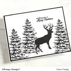 Read more about the article Quick & Easy Christmas Card | Whimsy Stamps “NEW” Mini Release