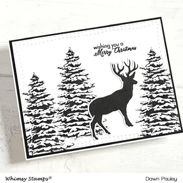 You are currently viewing Quick & Easy Christmas Card | Whimsy Stamps “NEW” Mini Release